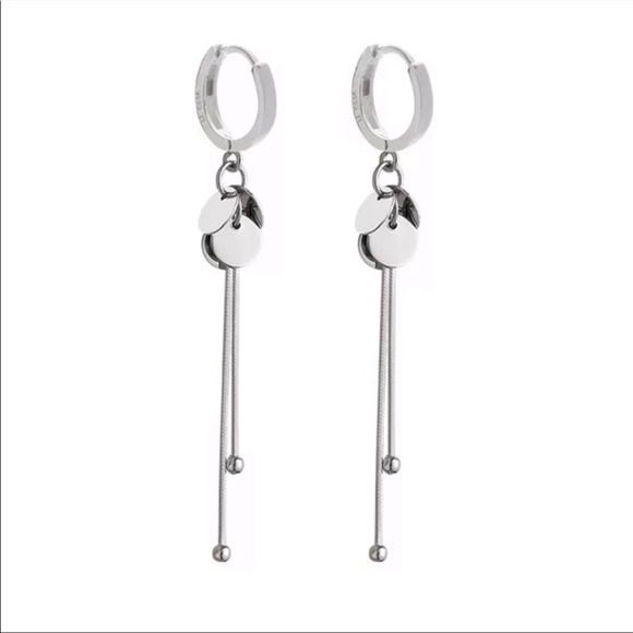 ROUND HOOP 925 STERLING SILVER EARRINGS, NICE EARRINGS, CUTE EARRINGS - Picture 4 of 5